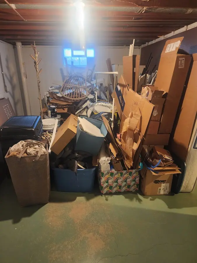 Roll-off dumpster container at job site for 20 Yard Dumpster Rental in Magalia